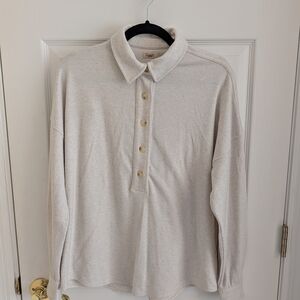 Faherty Montana Legend Sweater henley popover, size S